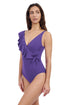 Gottex Profile By Gottex Tutti Frutti V Neck Surplice Ruffle One Piece